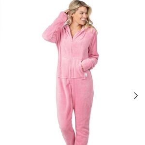 Pajamagram Hoody Footie Pink Size Med
